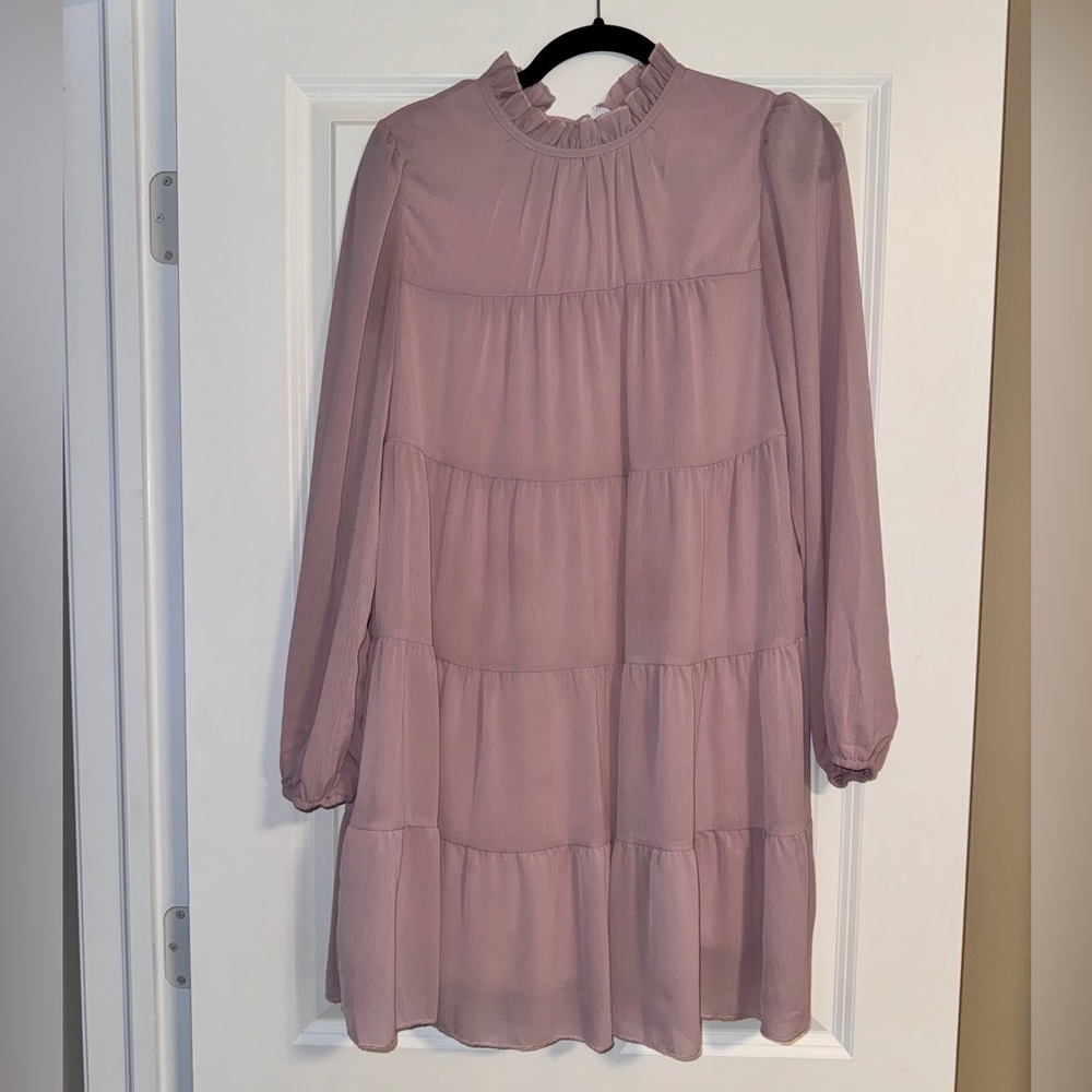 Shein Rose Ruffle Tiered Dress, Women’s Size S